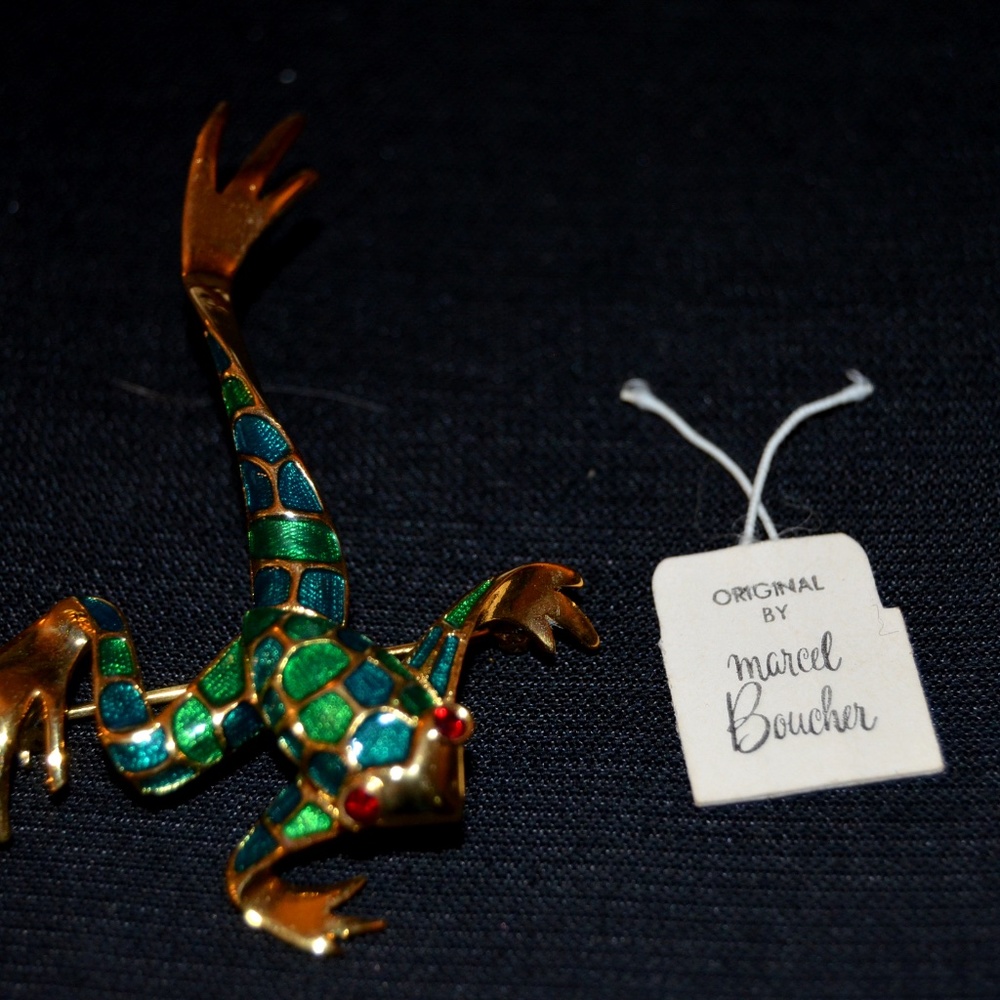 Vintage Frog Brooch